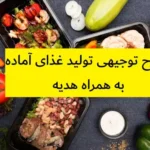 طرح توجیهی تولید غذای آماده