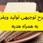 طرح توجیهی تولید ویفر