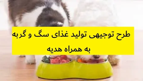 طرح توجیهی تولید غذای سگ و گربه