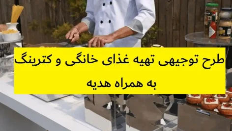 طرح توجیهی تهیه غذای خانگی و کترینگ