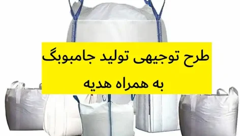 طرح توجیهی تولید جامبوبگ