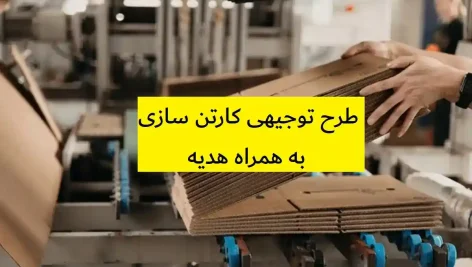 طرح توجیهی کارتن سازی